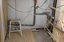 脱衣場改修工事